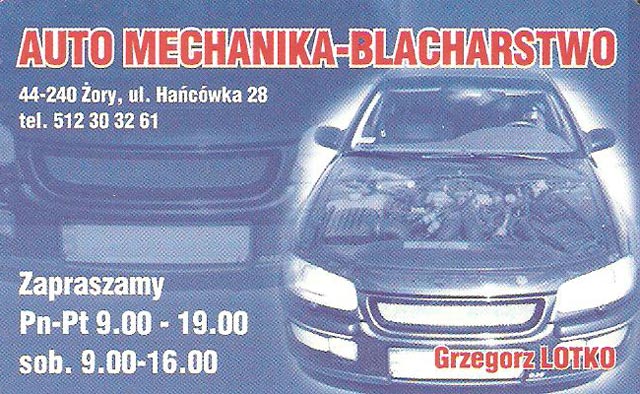 AutoMotoRaport.pl AUTO MECHANIKA BLACHARSTWO ŻORY GRZEGORZ